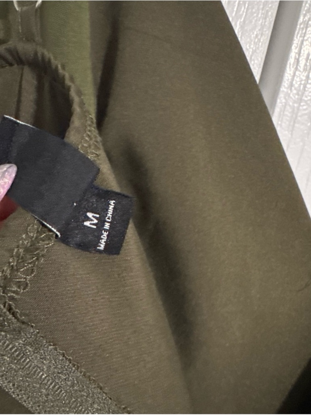 Windsor Olive Green Sleeveless V-Neck Jumpsuit Medium - Picture 7 of 7